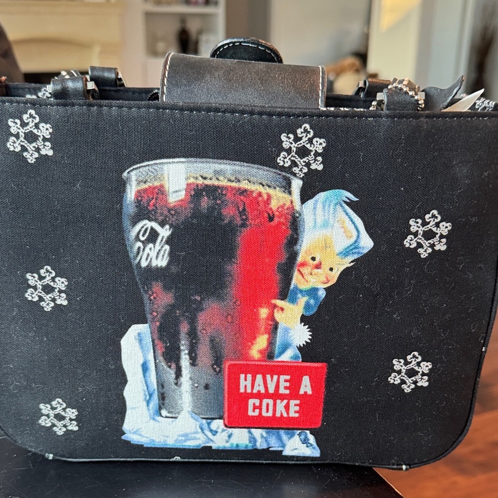 Coca-Cola Black and Red Handbag